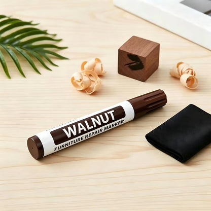 Wood Furniture Repair Pen Fix Scratches Floor Cabinet Table Door(WALNUT) | Restore floors! Top wood stain pen & furniture scratch repair markers. Ideal wood markers for scratches on doors & tables.
