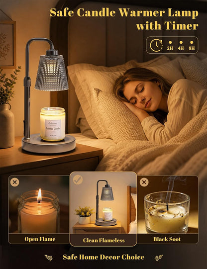 Candle Warmer Lamp with Timer, Birthday Gifts for Women, Ideal Fall Decor