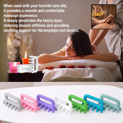 Fascia Massage Tool Trigger Point Massage Tools Anti Blaster for Cellulite Massager Tool Reaching Deep Myofascial Tissue Throughout The Body Release Muscle Knot Reduction (Pink)