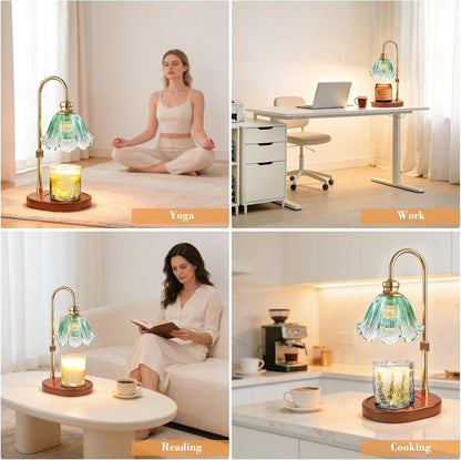 Candle Warmer Lamp with Timer, Christmas Decorations Indoor, Birthday Gifts for Women Mom, Warming Gifts for Office, Dorm, Apartment & New Home Decor
