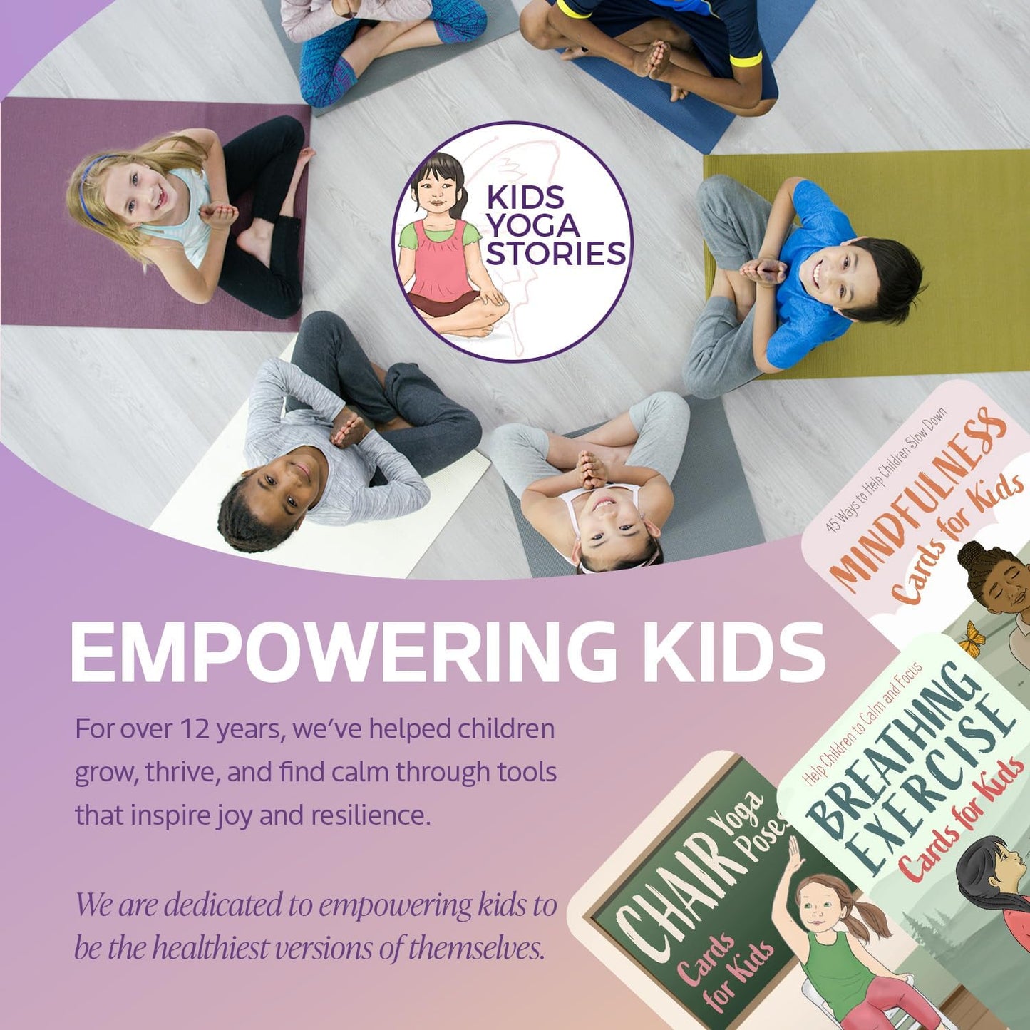 Chair Yoga Poses Cards for Kids: Movement or Brain Breaks in Classroom, Meditation, Somatic Play Therapy, Breathing Exercise, or for Social Emotional Learning Activities and Test-Taking Strategies