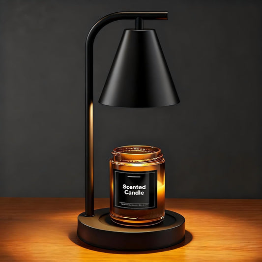 Hong-in Candle Warmer Lamp with Timer & Dimmer, Modern Home Decor,Black | House Warming Gifts Wax Melt Warmer for Jar Candles, Cozy Birthday Gift for Women Mom Apartment Decor