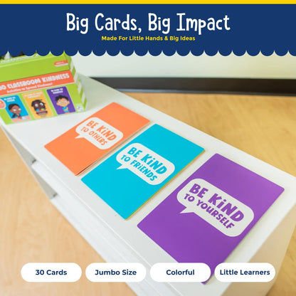 Open The Joy Jumbo Calming Cards, SEL Mindfulness Cards for Kids 3+