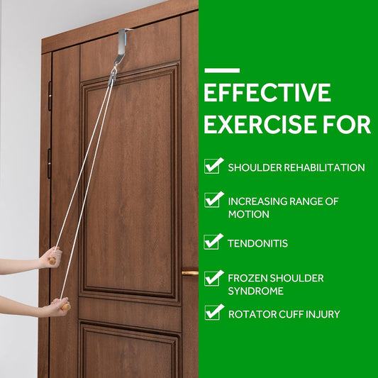 YPCBYNBS Shoulder Pulley,Over the Door Rehab Exerciser for Physical Therapy & Rotator Cuff Recovery