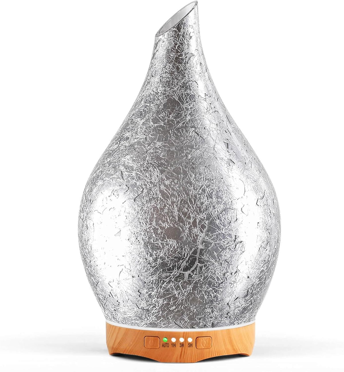 Porseme Essential Oil Diffuser 280ml Handmade Glass Diffuser 7H Runtime | Elegant Handmade Glass Aroma Diffuser with 7-color LEDs, Quiet Aromatherapy and Safe Auto Shut-off, Perfect for Gifts