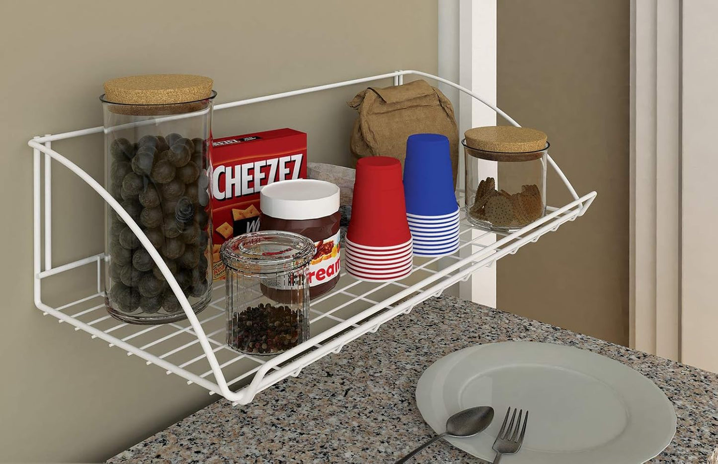 ClosetMaid 8278 18-Inch Wide Laundry Utility Hanger Shelf, White
