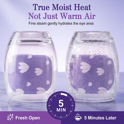 20 Pack Steam Eye Mask, Heated Eye Mask, Warm Compress for Eyes Unscented