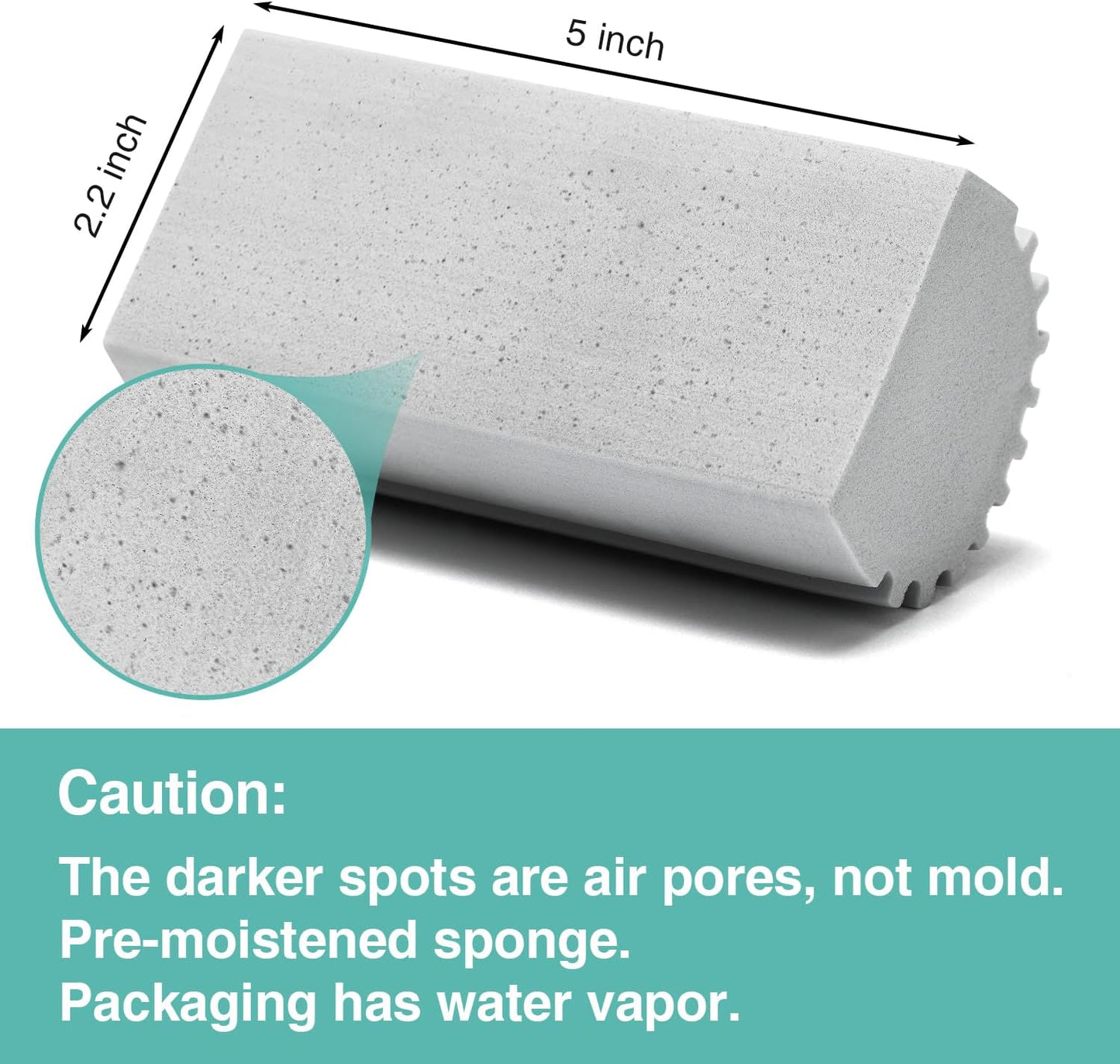 4 Pack Damp Dusting Sponge Duster, Grey Dust Cleaning Sponge, Reusable Household Cleaning Sponge Tool for Blinds, floorboards, Fan Blades, Vents, Glass, Railings, Mirrors