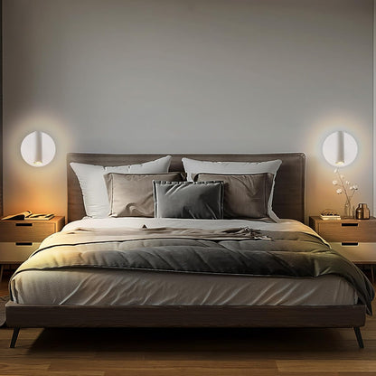 ZEROUNO Hardwired Sconces Wall Mounted Reading Lights with Switch LED Wall Lighting for Bedroom Bedside Lamps (Black)
