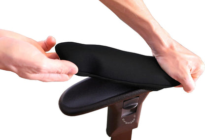 Soft Chair Arm Pad Covers Stretch Over Armrests 10.5" to 13" Long. Restore, Protect, and Cushion Chair Armrests. Complete Set of 2. Simple Installation.