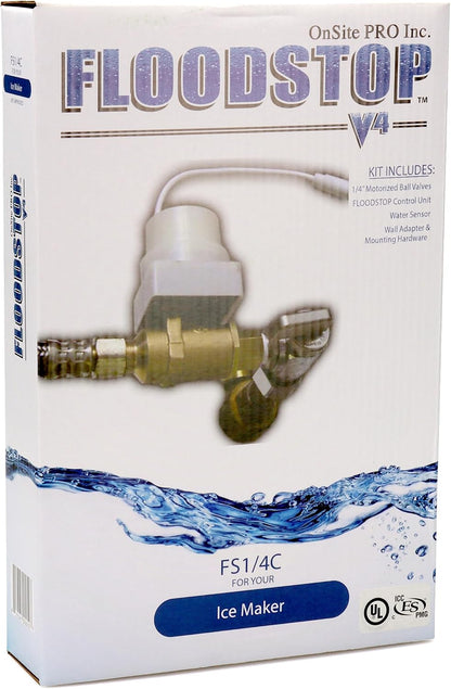 FloodStop Water Heater Leak Detector Kit, 3/4" Press x Press | Automatic Water Shut-Off and Visual/Audible Alarms
