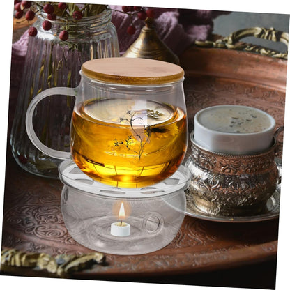 Teapot Heating Base Tea Warmer Small Kettle Base Tea Heater Retro Design