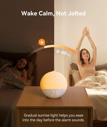 Dreamegg Sunrise 2 Sunrise Alarm Clock, Sound Machine for Sleep, 29 Sounds
