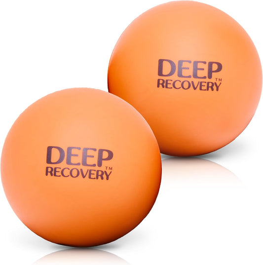 Yoga Deep Tissue Massage Ball Set, Firm Density – 2.9-Inch Myofascial Release Balls for Feet, Back, Neck, Legs & Arms – Trigger Point & Mobility Therapy (2-Pack)