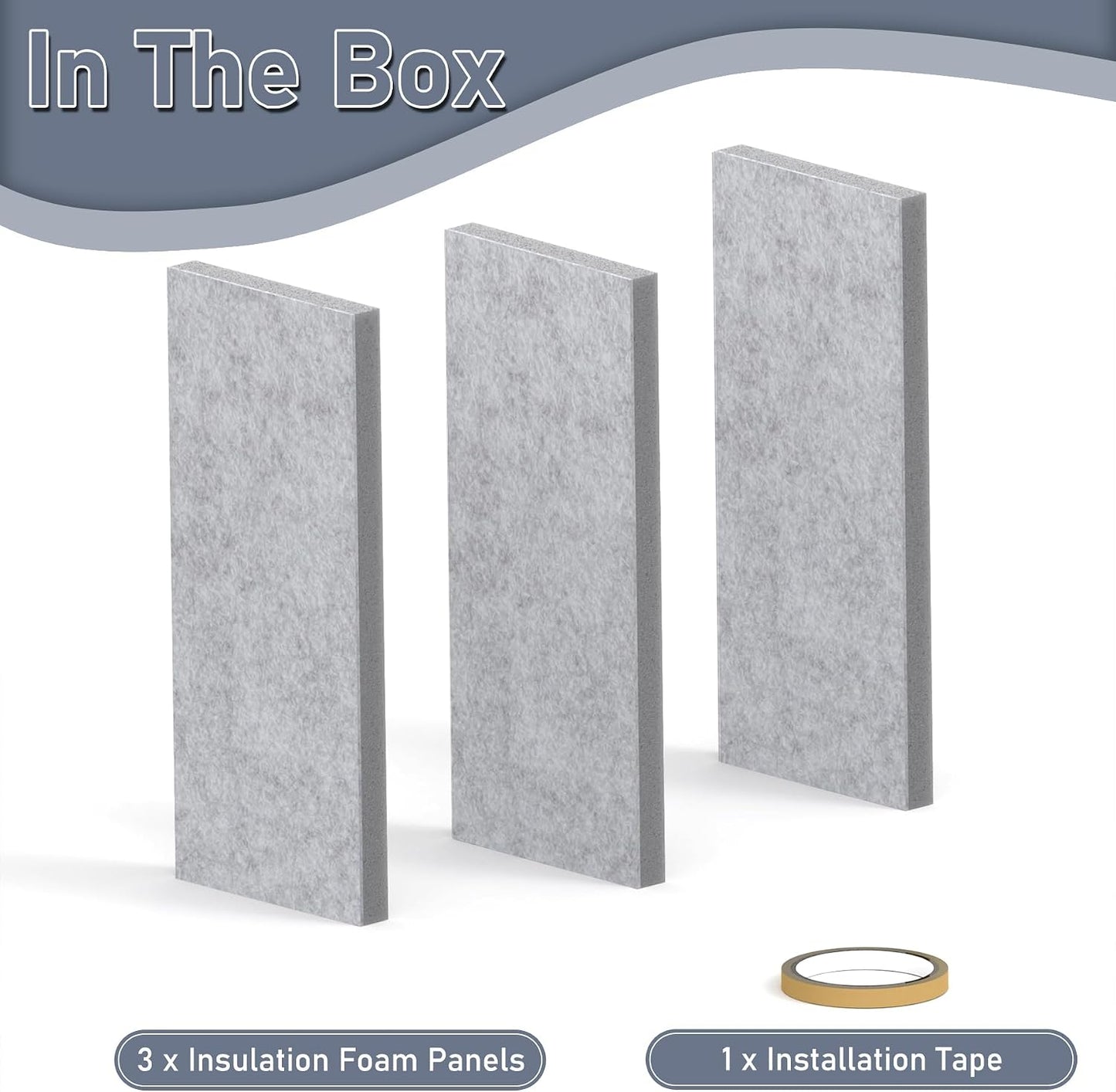 Flamorrow Insulated Foam Panels for Portable AC Window Seal Kit, Sturdy & Thick Air Conditioner Insulating Panel, Adjustable AC Window Seal Panels for Seal Heat, Fill Gap, Reduce Noise, 3 Pack