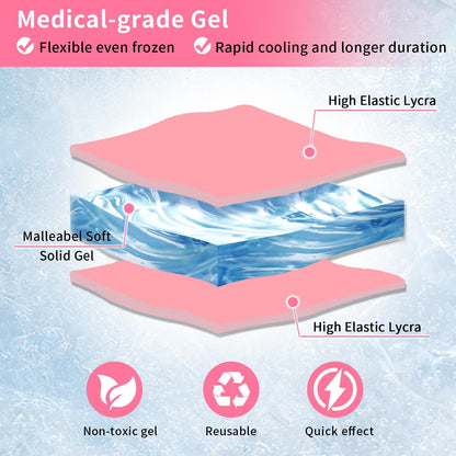 ZNÖCUETÖD Migraine Headache Relief Cap Hat Full Head ice Pack Wrap Cold Cap