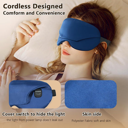 Cordless Heated Eye Mask,Eye Mask for Dry Eyes,Improved Sleep