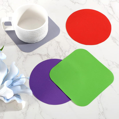 LUTER 4pcs Jar Opener Gripper Pad for Seniors with Weak Hands, Rubber | Multi-function Silicone Bottle Opener Lid Cap Rubber Gripper Pads Kitchen Coasters Gadgets, Light Blue, Green