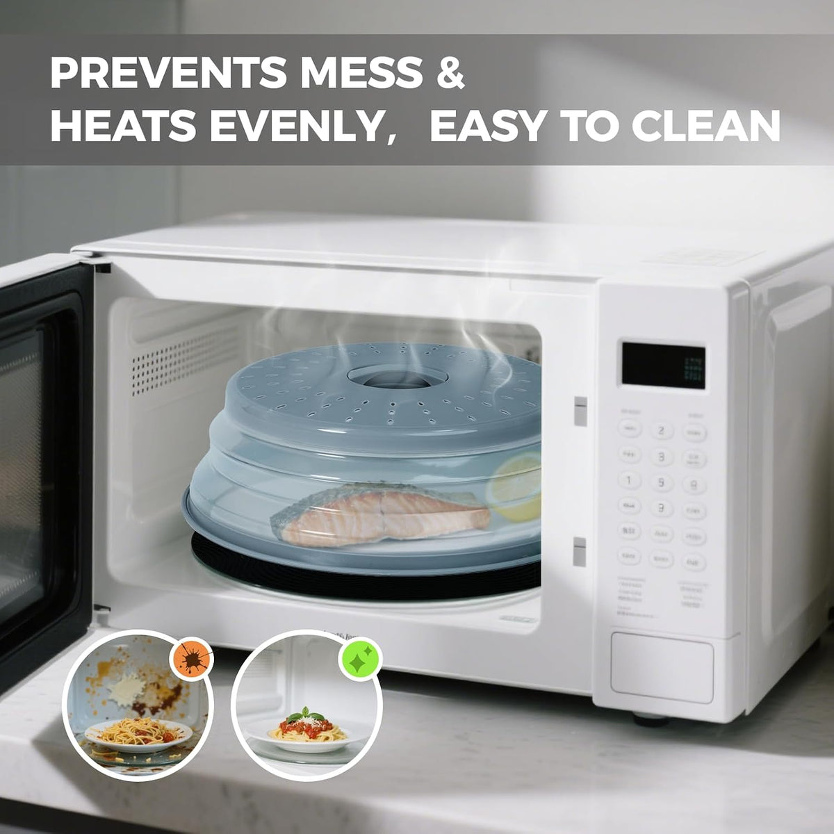 Microwave Splatter Cover & Silicone Mat, 10inch