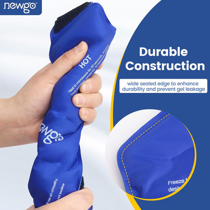 NEWGO Ankle Ice Wrap – Reusable Cold Pack for Swelling & Post-Surgery | Reusable Gel Ice Wrap for Ankle, Cold Therapy for Sprains, Swelling, and Post-surgery Recovery, Ideal for Ankle Injuries