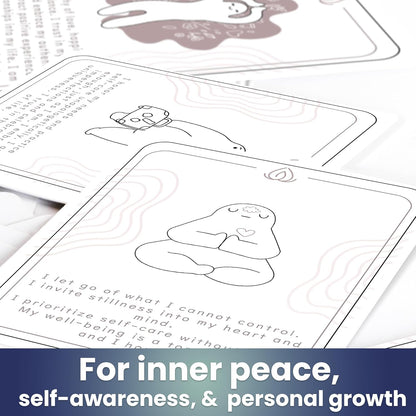 Meditation Cards for Anxiety Relief - Daily Affirmation Cards for Women