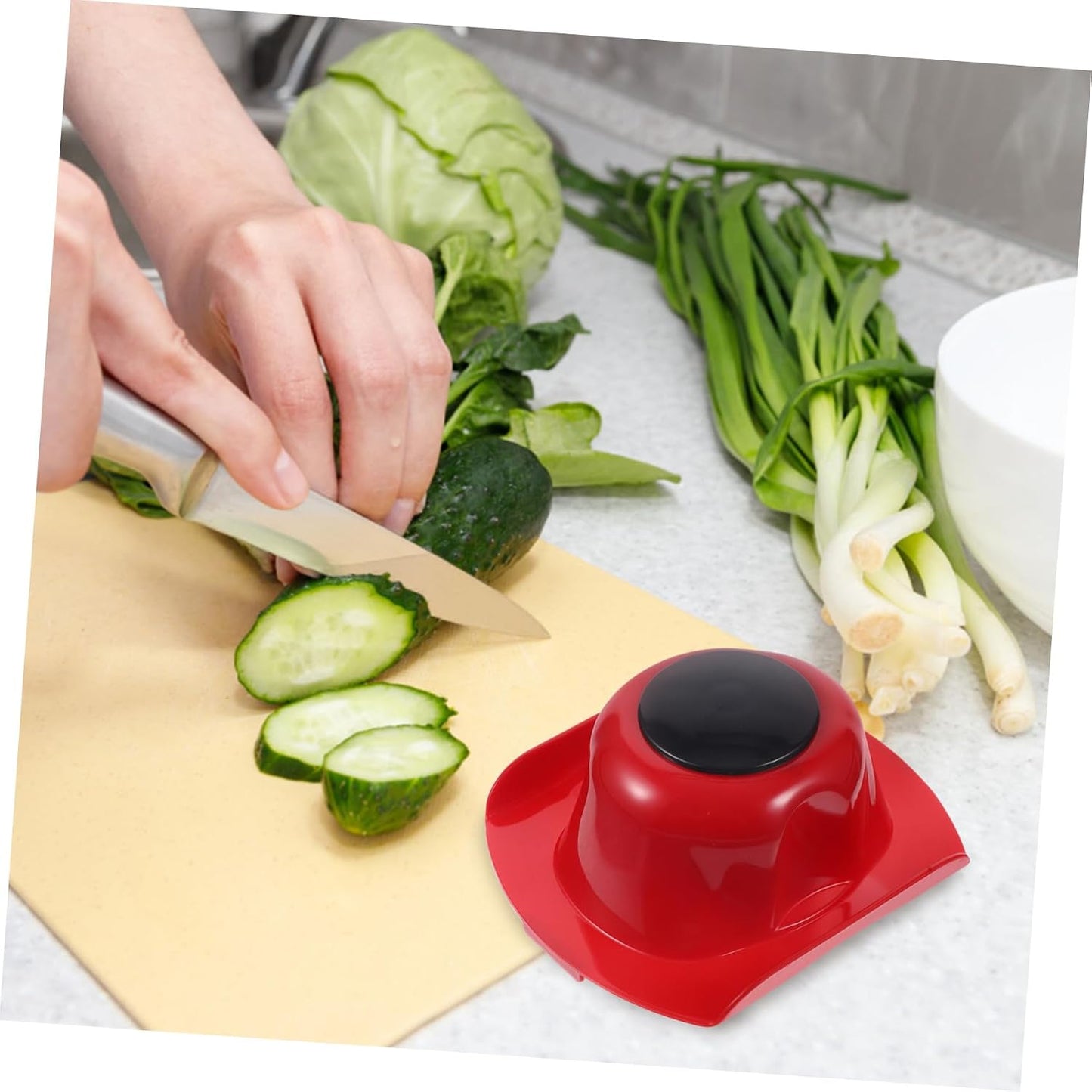 Ipetboom Compact Finger Guard for Food Slicer Lightweight Protector for Safe Vegetable Cutting and Mandoline Use Easy to Clean Kitchen Food Safety Holder