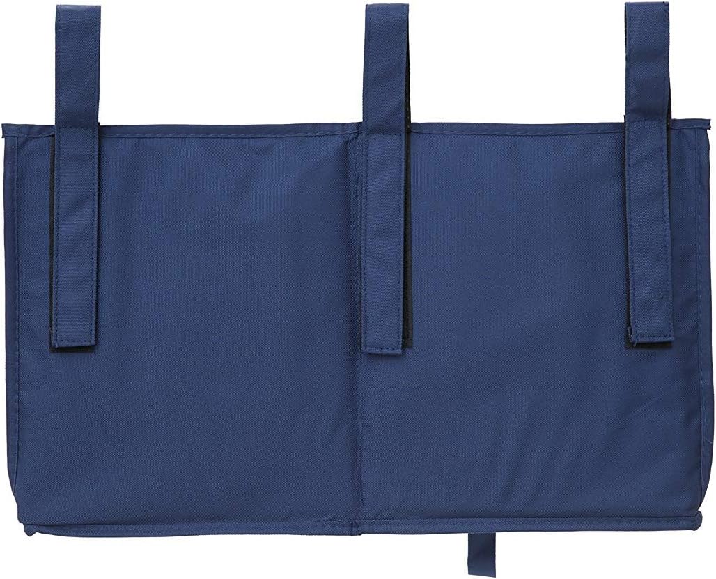 Large Pocket Bedside, Hanging Storage Organizer for Books,Phones,Tablets,Accessory and TV Remote - Best for Headboards, Bed Rails, Dorm Rooms, Bunk Beds, Apartments, Bathrooms &Travel (Light blue)
