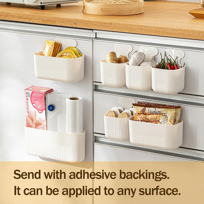Fridge Magnetic Cup Storage Rack, Magnetic Locker Organizer for Pen, Holder for Laundry, Board, Desks, Dresser, White
