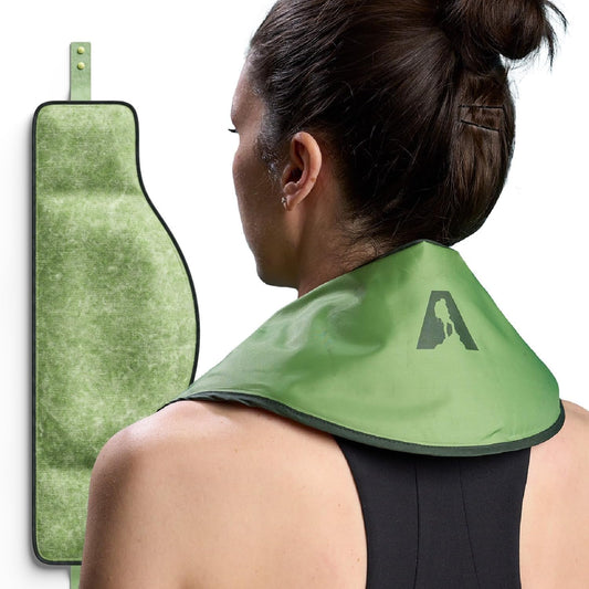 Flexible Neck Ice Pack Wrap, Soft Gel Ice Pack for Pain Relief, Hands-Free, Cervical Recovery (8" x 23") - Purple
