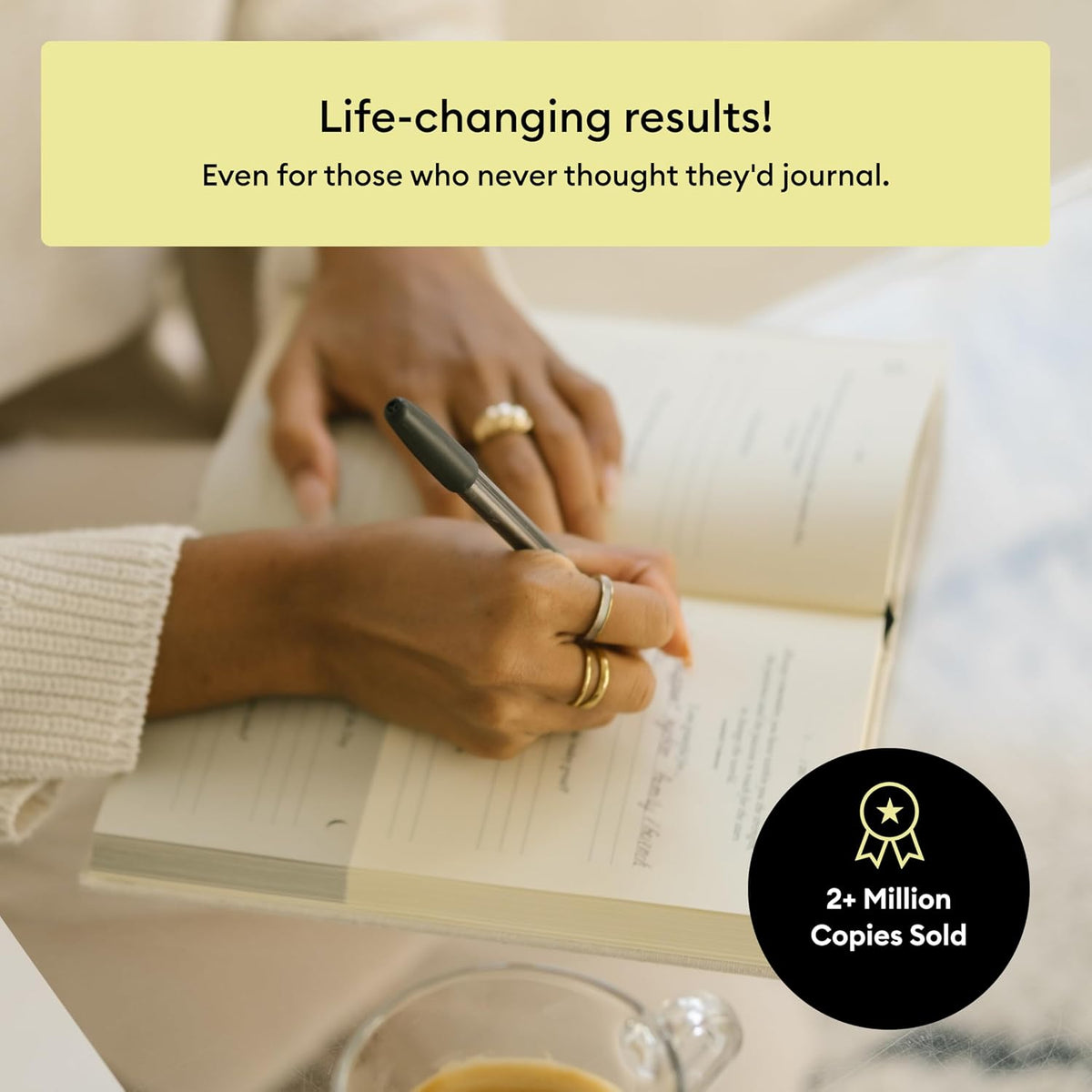 Intelligent Change The Five Minute Journal - Original Daily Gratitude Journal for Women & Men - Mindfulness, Happiness & Daily Reflection - Undated Planner - Affirmation Journal - Gifts for Women
