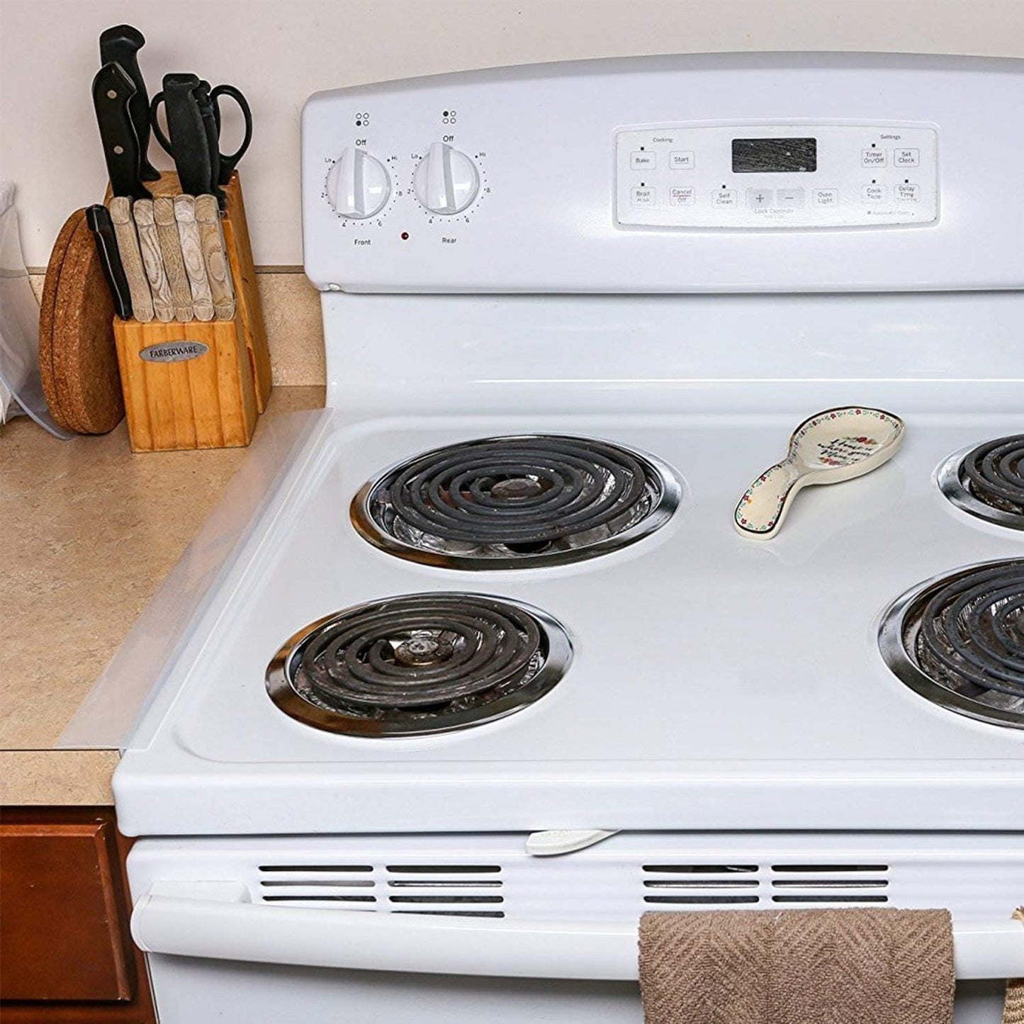 Silicone Gap Covers, (2 PCS) Silicone Stove Gap(21 Inches, Semi Clear) | Filler Stopper Kitchen Stove Gap Covers - Flexible Stoves Counter Gap Cover, Food Grade