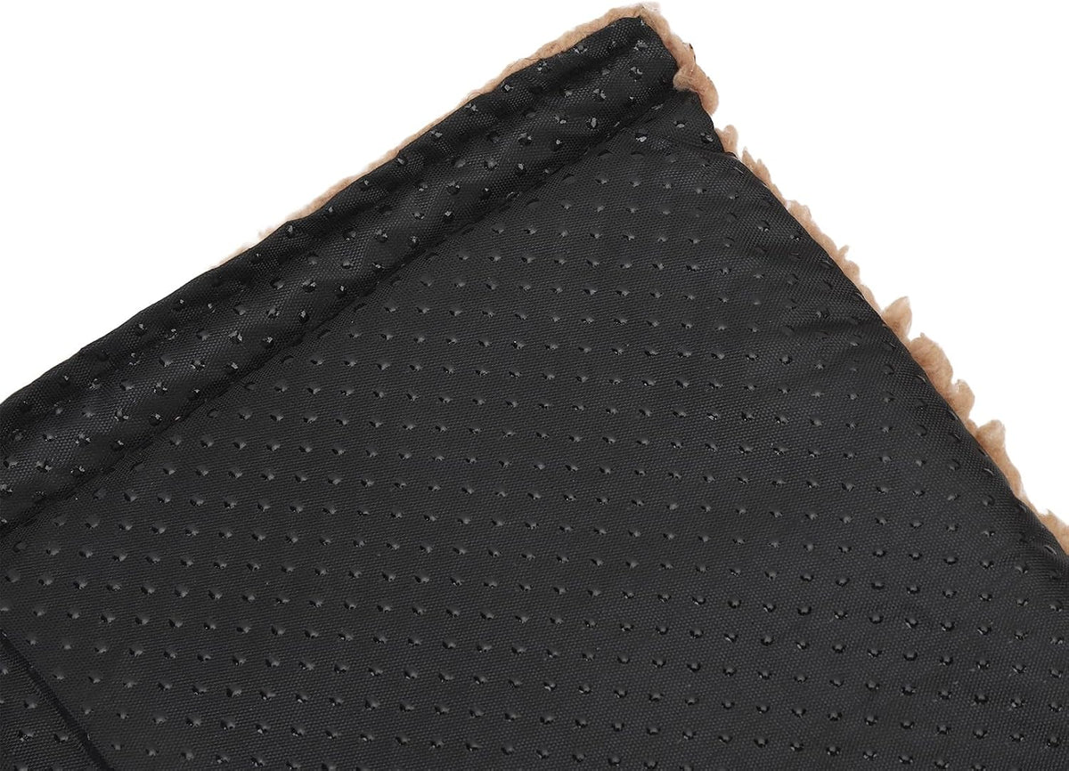 Brrnoo Sheepskin Chair Armrest Pad, Fleece Armrest Cushion for Chairs, Enhanced Comfort and Skin Protection Armrest Protector for Home or Office Use Fits Most Chairs (Grey)