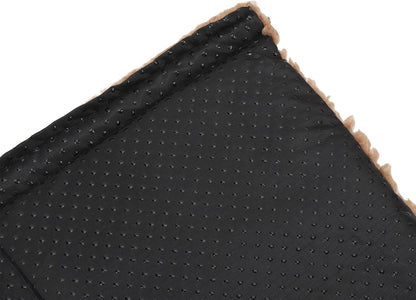 Brrnoo Sheepskin Chair Armrest Pad, Fleece Armrest Cushion for Chairs, Enhanced Comfort and Skin Protection Armrest Protector for Home or Office Use Fits Most Chairs (Grey)