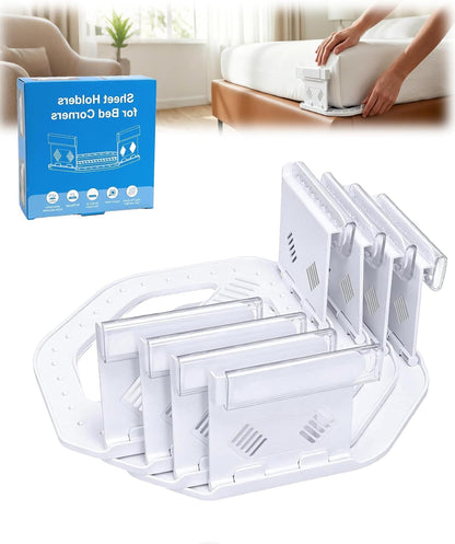 Bed Sheet Grippers 4pc Upgrade for Corners,NonSlip Heavy Duty Sheet Holders