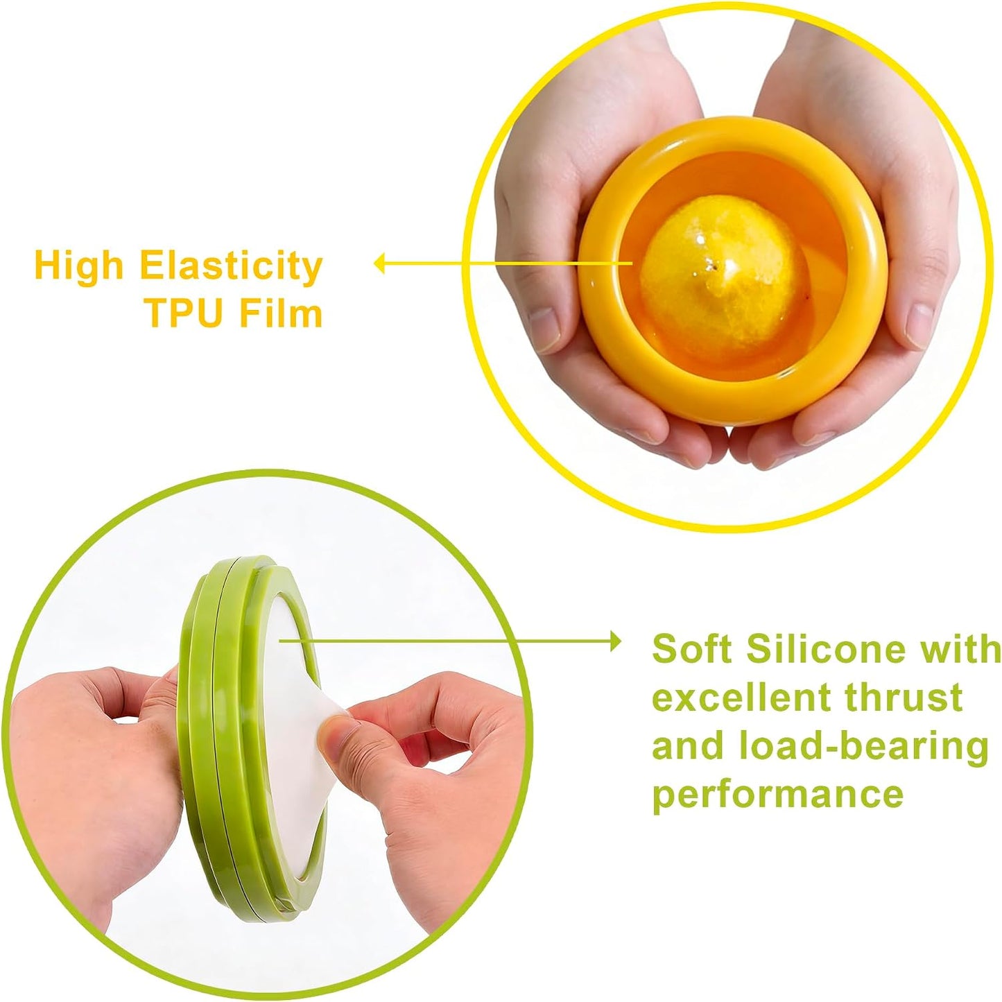 [4-Pack Multi-Size Silicone Food Savers, Upgraded Avocado & Onion Keeper for Refrigerator, Airtight Reusable Produce Containers for Fruits, Vegetables, & Meal Prep