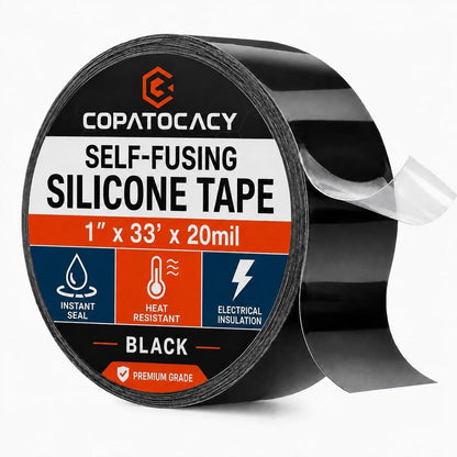 Self-Fusing Silicone Sealing Tape, Waterproof Repair Tape for Hose, Pipe, Electrical Cable, High Strength Leak Fix Wrap, Weatherproof Emergency Insulation Tape (1" x 5' x 20mil)