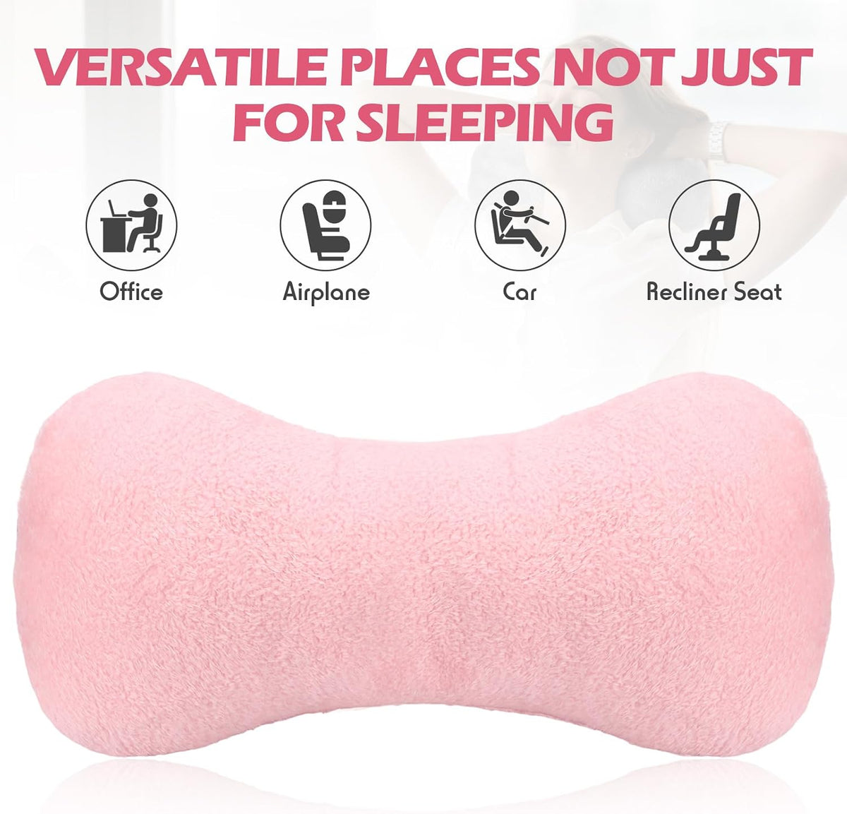Colingmill 1 Pc Neck Pillow for Recliner Chair Headrest,Grey