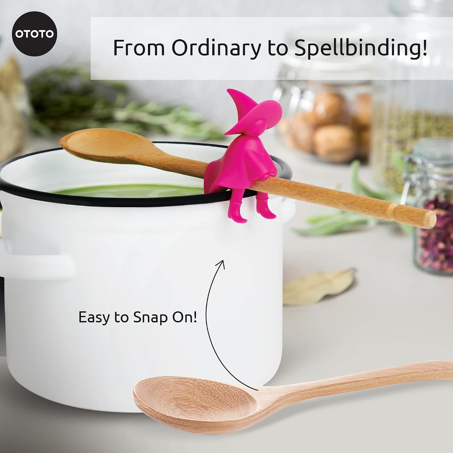 Funny Spoon Holder by OTOTO - Spoon Rest for Stove Top - Cooking Gadgets, Cooking Gifts, Cool Kitchen Gadgets, Cool Gifts, Cute Kitchen Accessories