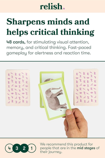 Relish Animal Snap Card Game, Dementia Games for Elderly, Alzheimer's Activities