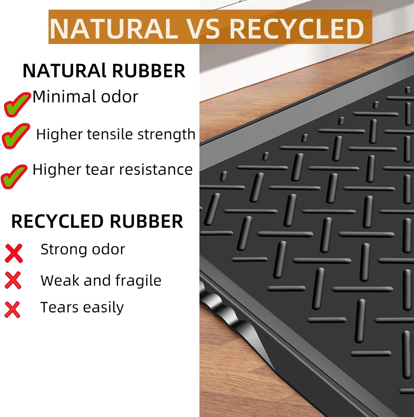 Boot Tray TPE Rubber Shoe Mat Tray for Entryway with Shoes Brush Large Boot mat Tray Multi-Purpose for Indoor or Outdoor Entryway Mat Shoe Cleaning Mat Entryway Shoe Storage 16.1x28.3Inches (Black)