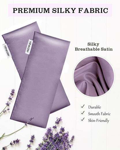 Hihealer Lavender Eye Pillow for Sleeping, Weighted Eye Mask for Spa, Yoga
