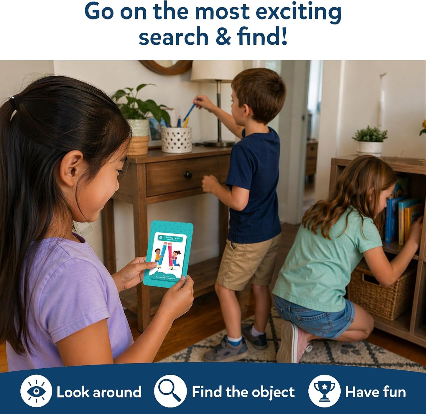 Skillmatics Found It Indoor – Scavenger Hunt Card & Board Game for Kids | Perfect for Home, School, Travel, Playdates, Educational Game, Screen-Free Fun, Gift for Boys & Girls Ages 4, 5, 6, 7