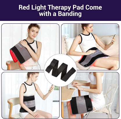 Comfytemp Red Light Therapy Mat for Body, 33'' x 17'', 660nm & 850nm