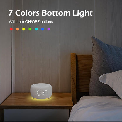 Buffbee Pro 2nd Gen| Sound Machine, Alarm Clock with Bluetooth Speaker