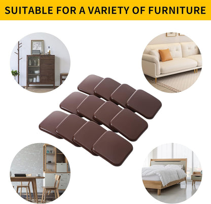 new space 8 Pack Furniture Sliders, 4.7 Inch Sliders for Furniture on Carpet for Sliding Heavy Furniture, Furniture Sliders for Carpeted Floors - Safeguard Carpeted Floors!
