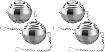 Food Grade 304 Stainless Steel Mesh Tea Ball 2.1 Inch Tea Infuser Strainer Filter Diffuser for Loose Tea