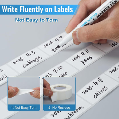 Freezer Labels - Water & Oil Resistant Food Storage Stickers (Freezer Labels (3 Color Rolls))
