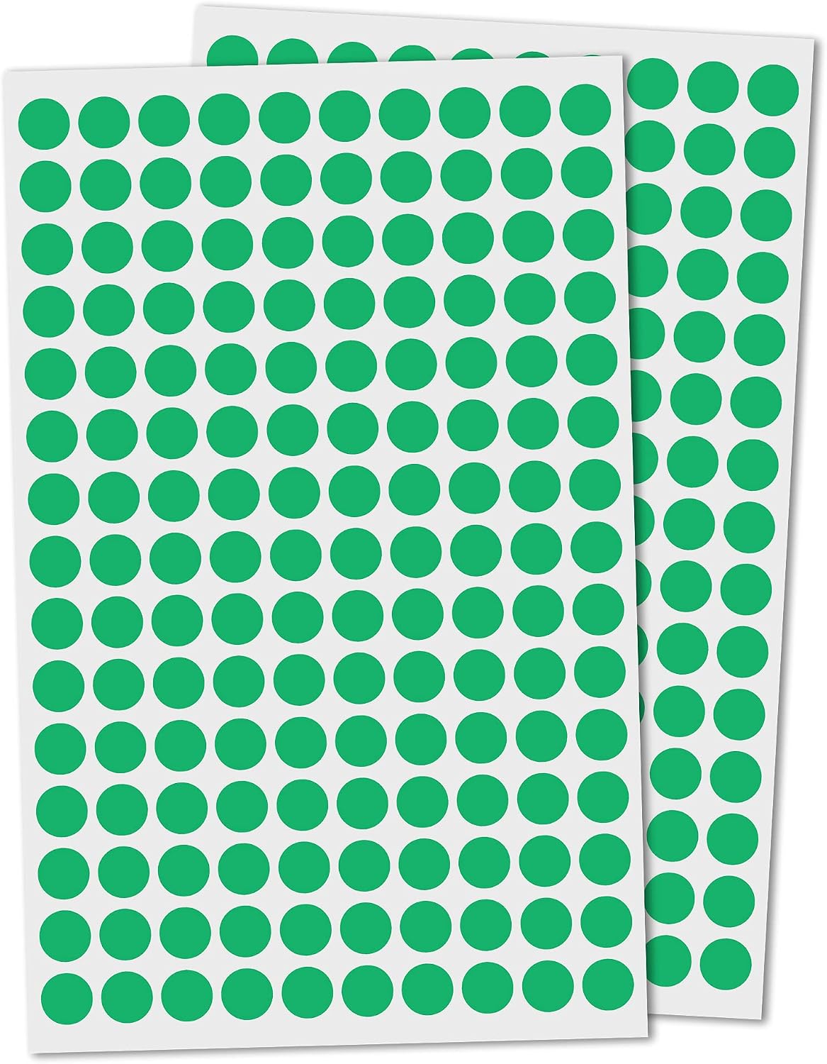 3000 Pieces, Small Colored Dot Round Stickers Labels - 10 Colors, 0.375"