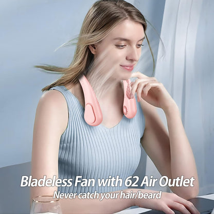 AMACOOL Bladeless Neck Fan, Mothers Day Gifts for Mom, Gifts for Father Dad Husband, Rechargeable Wearable Fan for Men Women Hot Flashes Relief Travel Outdoor Sports Golf Cruise Essentials 2026