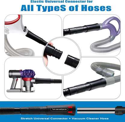 Upgraded Dryer Vent Cleaner: Universal Vacuum Hose Attachment Fits All Vacuums Cleaner, Deep Cleaning Tools for Clogged Ducts & Lint Removal